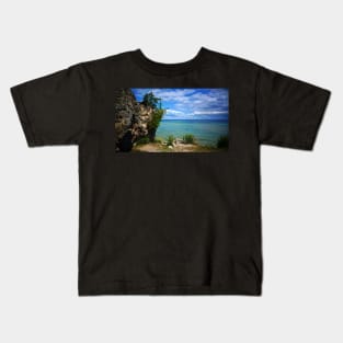 Rock Formation at Lake Michigan Kids T-Shirt